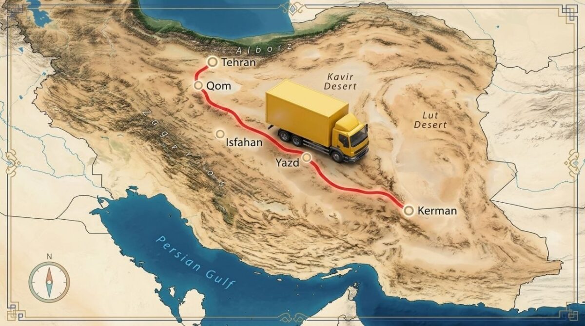چرا حمل بار تهران به کرمان اهمیت بالایی دارد؟